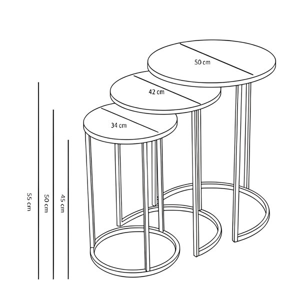 Metro Lane 3 Piece Living Room Table Set Wayfair.co.uk